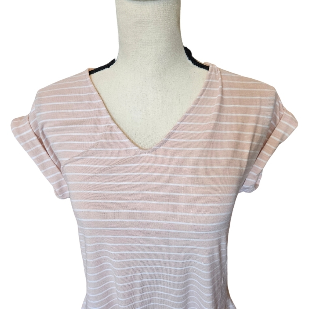 Jones New York Pink Striped Top - Picture 5 of 12